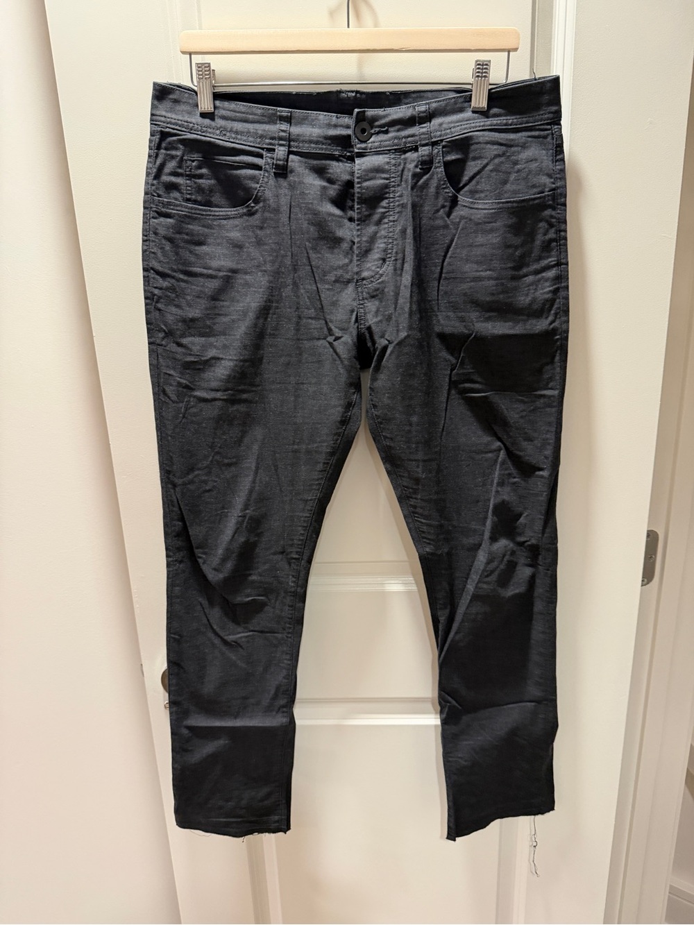 James Perse Slim Straight Black Jeans